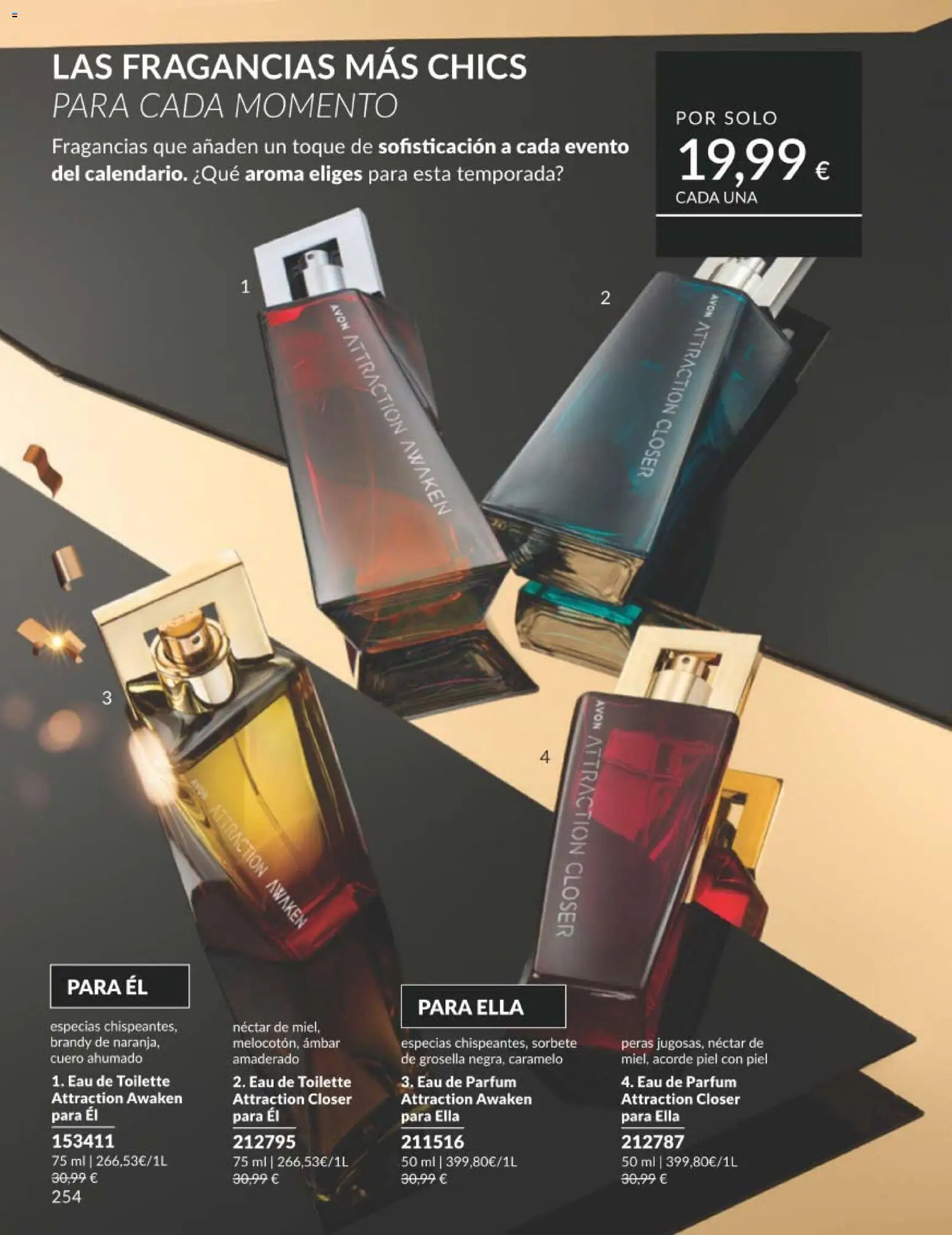Catálogo AVON campaña 11 Black Friday │ válido desde el 01.11.2025 | Página: 254 | Productos: Eau de toilette, Μαύρο πιπέρι, Eau de parfum, Néctar
