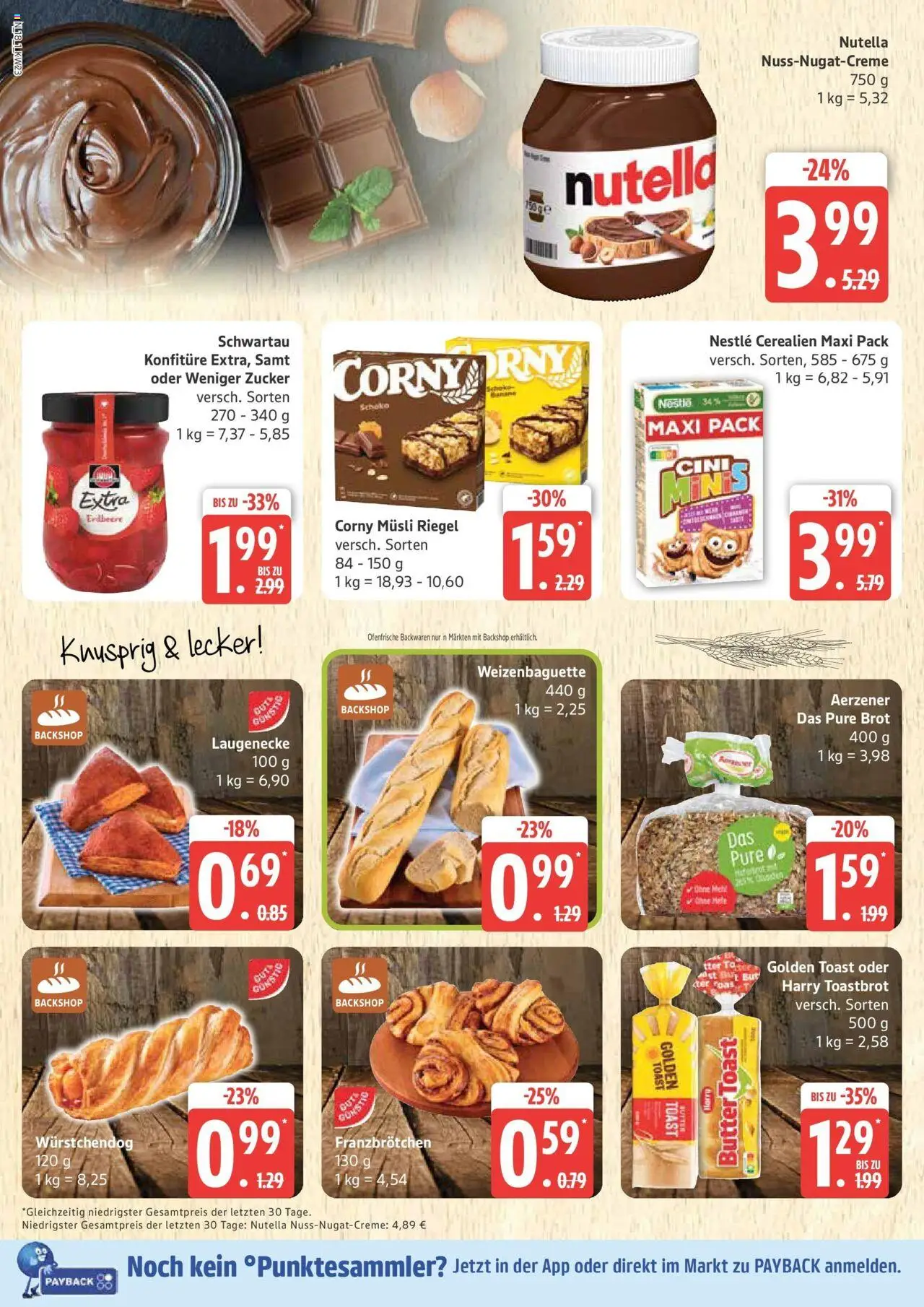 Marktkauf - Marktkauf: Wochenangebote - gültig ab dem 01.06.2025 | Seite: 18 | Produkte: Baguette, Ofenfrische, Nutella, Zucker