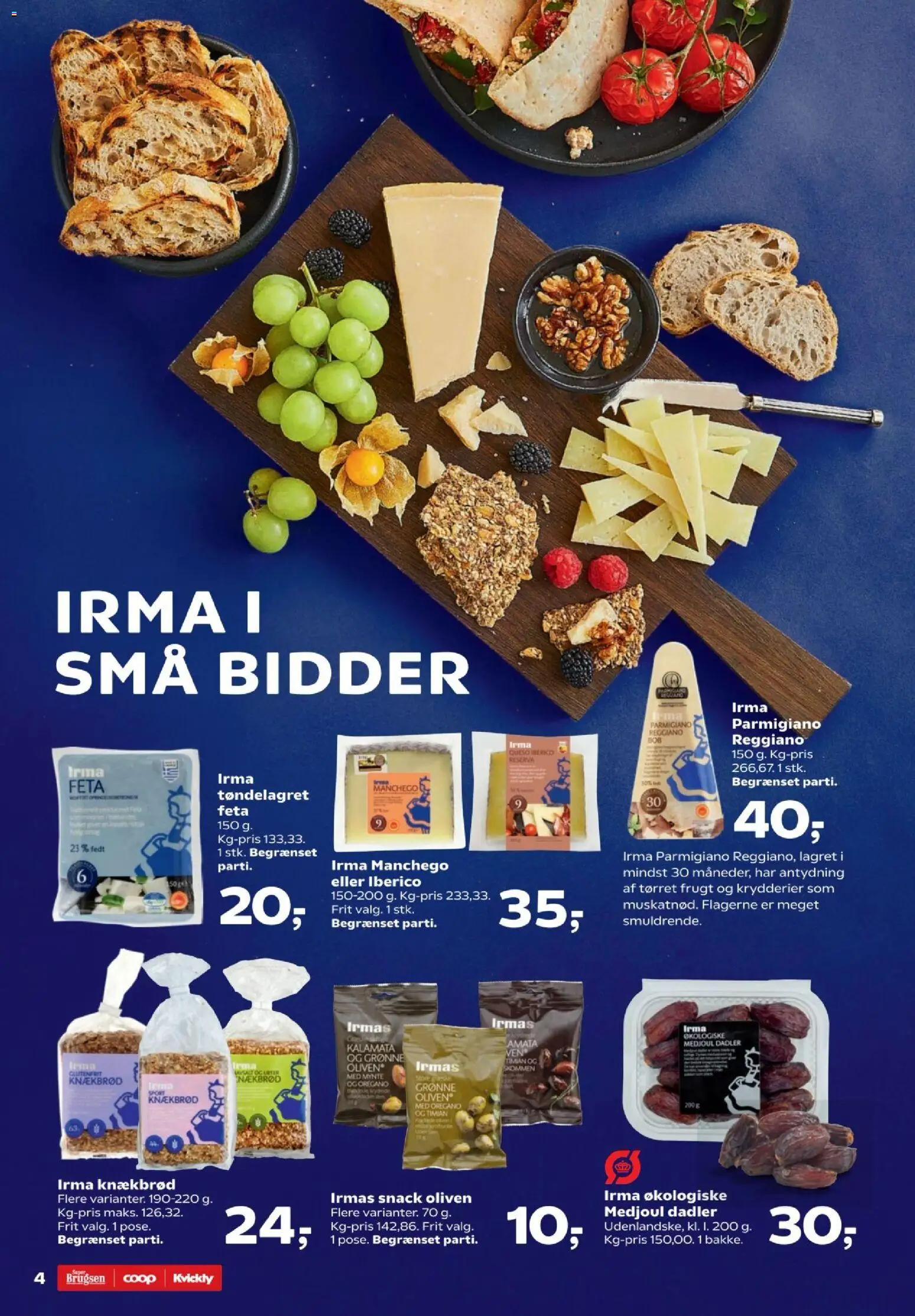 Super Brugsen tilbudsavis – gyldig fra 20.03.2026 | Side: 4 | Produkter: Knækbrød, Tørret frugt, Oregano, Timian