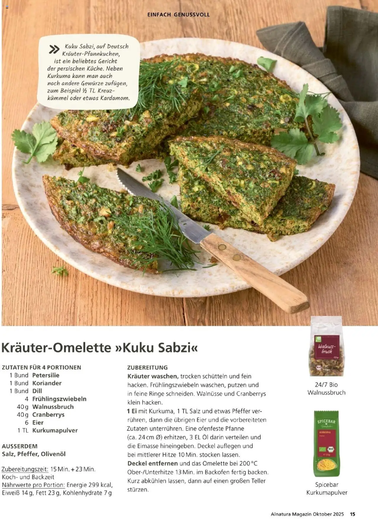 Alnatura Prospekt – gültig ab 01.10.2025 | Seite: 15 | Produkte: Eier, Öl, Pfeffer, Backofen