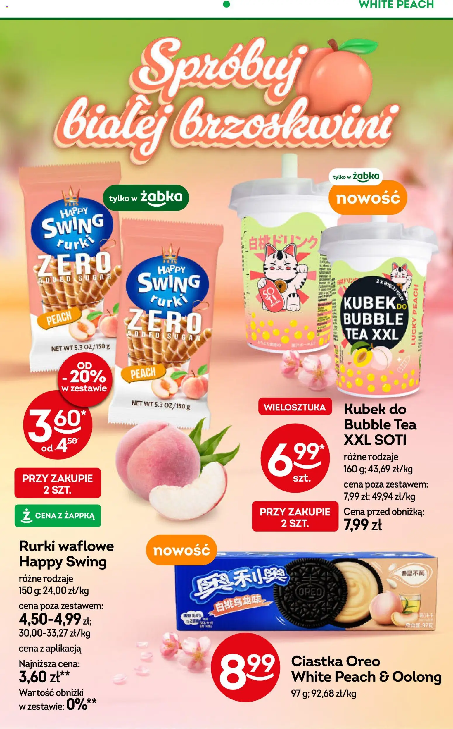 Żabka gazetka od 22.04.2026 | Strona: 35 | Produkty: Ciastka Oreo, Ciastka, Rurki waflowe