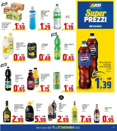 Volantino ARD Discount del 11.09.2025 | Pagina: 11 | Prodotti: Limonata, Vino, Bibite, Pepsi