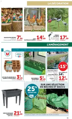 Super U - Prévisualisation de Super U - Le jardin à prix bas valide à partir de 17.02.2026 | Page: 15 | Produits: Mini serre