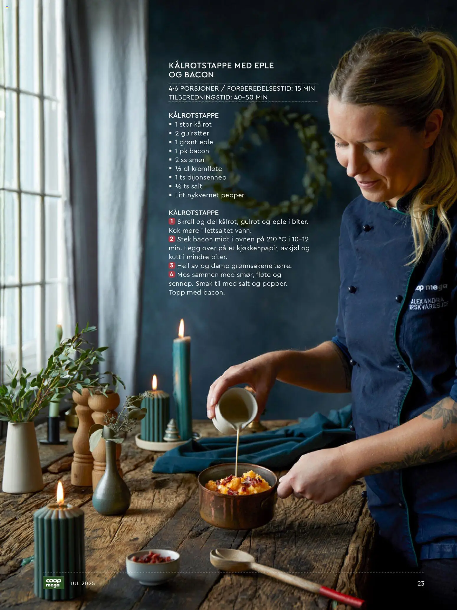 {H1} | Side: 23 | Produkter: Табуреты, Gulrot, Prosecco, Kremfløte