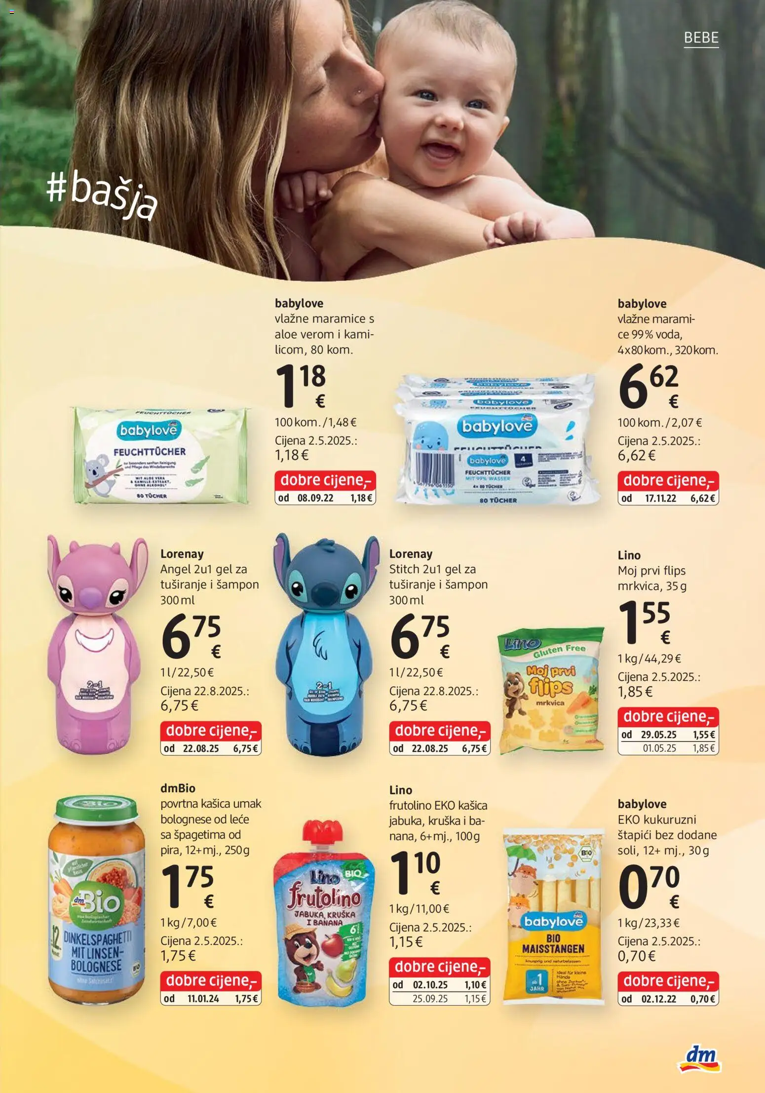 DM katalog | vrijedi od 03.11.2025 | Stranica: 25 | Proizvodi: Flips, Vlažne maramice, Umak, Štapići