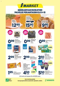 Katso S-market Merikarvia voimassa alkaen 21.08.2025