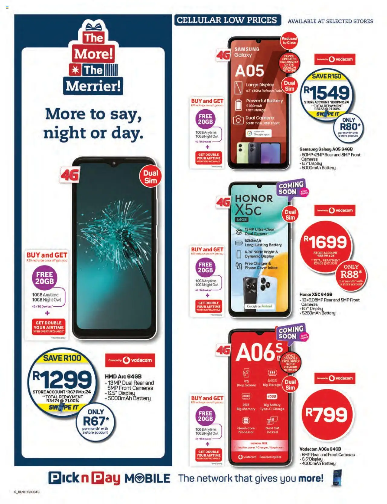 New Pick n Pay catalogue – valid from 20.10.2025 | Page: 8 | Products: Cover, Earphones, Camera, Battery