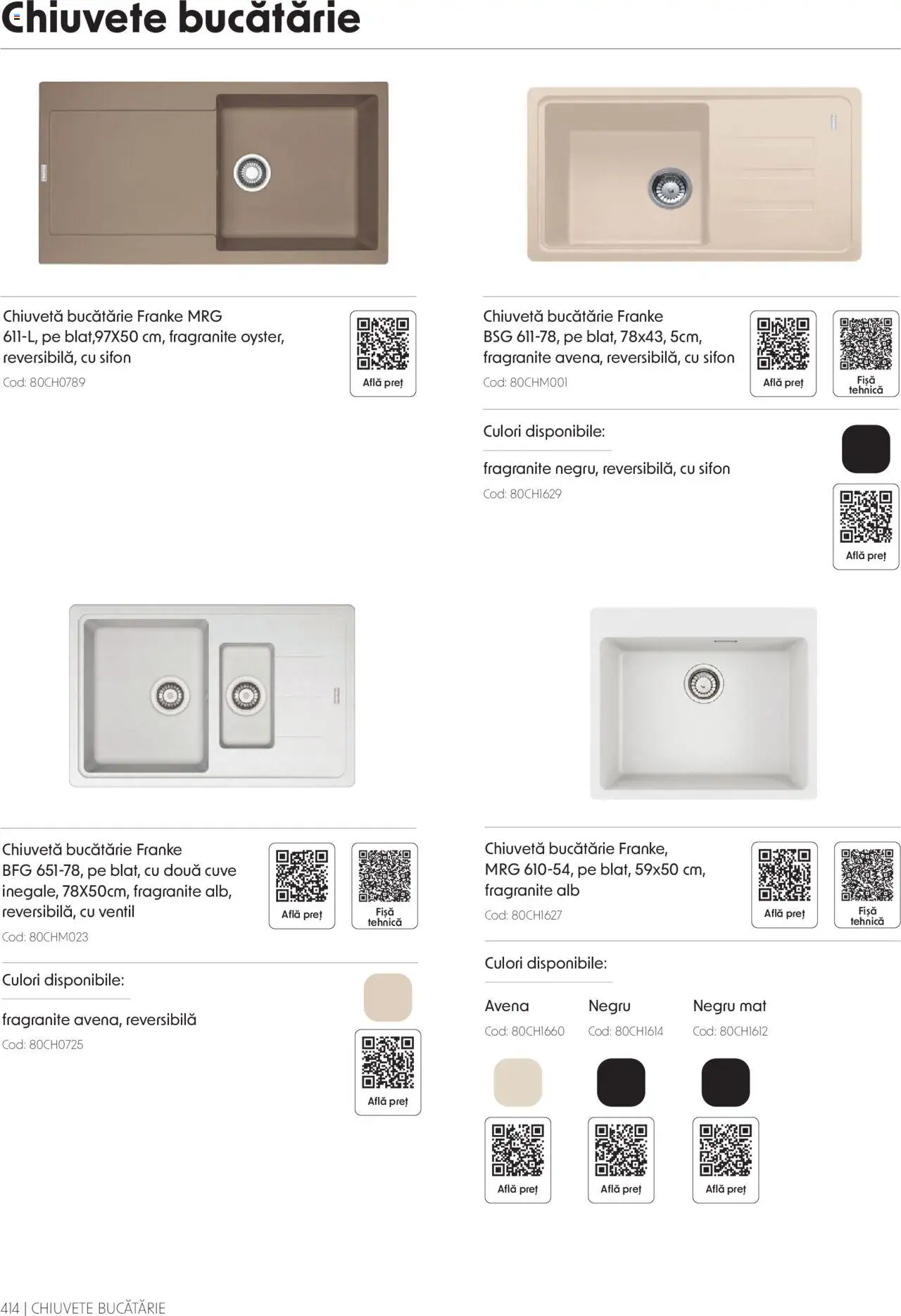 Catalog Romstal – valabil de la 25.11.2024 | Pagină: 414 | Produse: Bucătărie, Chiuvetă