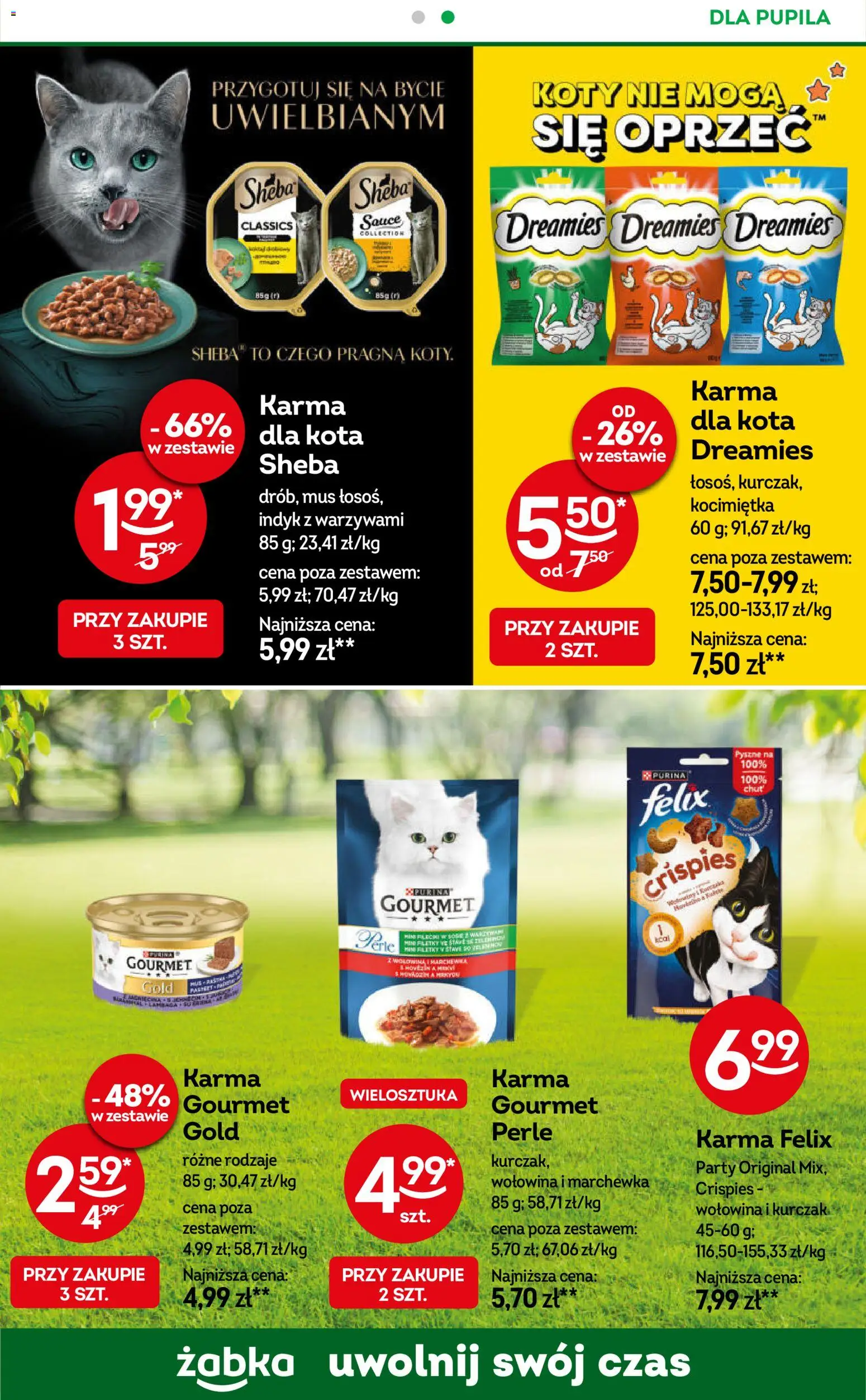 Żabka Gazetka od 11.02.2026 | Strona: 73 | Produkty: Karma dla kota, Wołowina, Marchewka