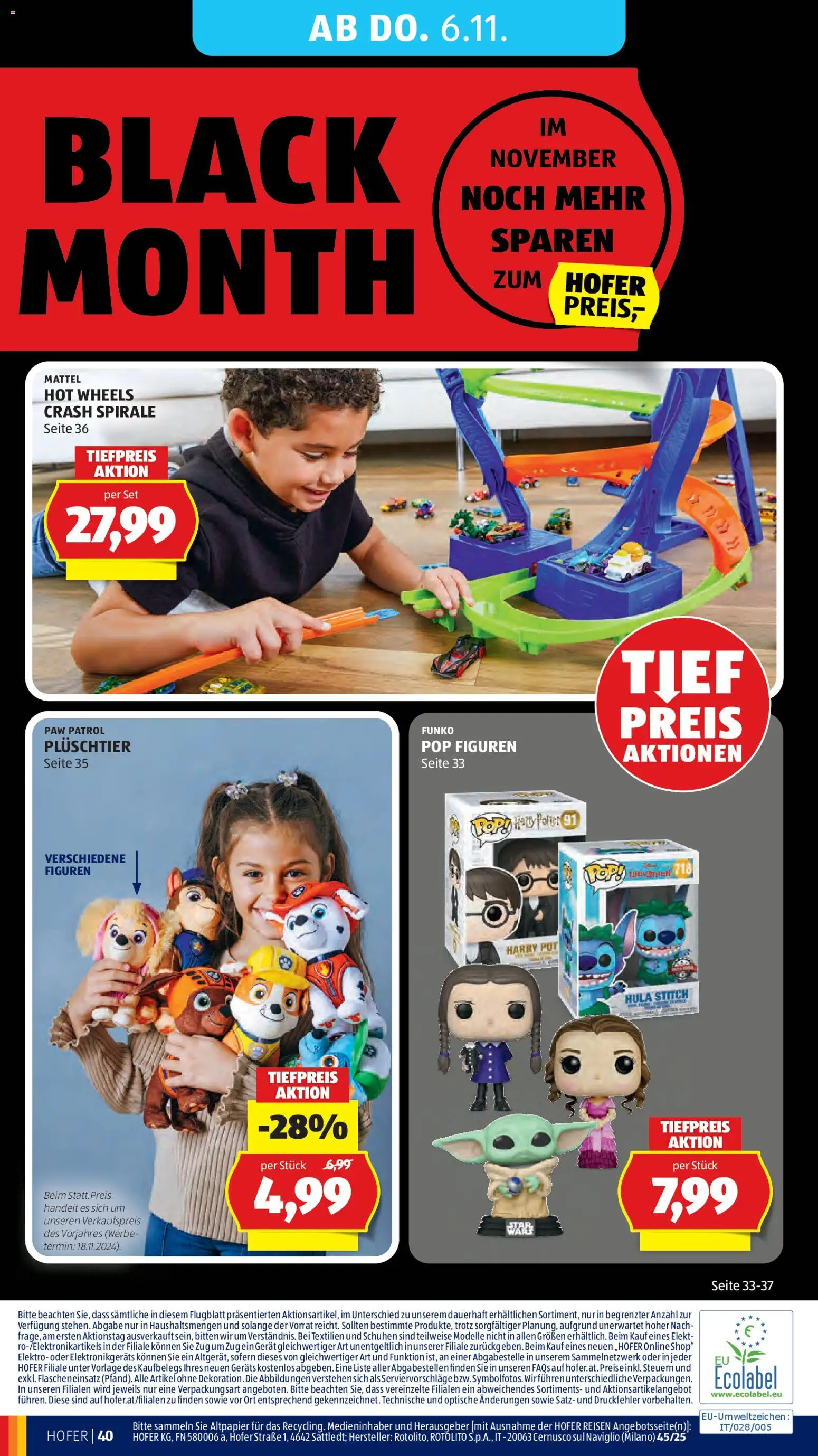 Hofer Flugblatt gültig ab 30.10.2025 | Seite: 44