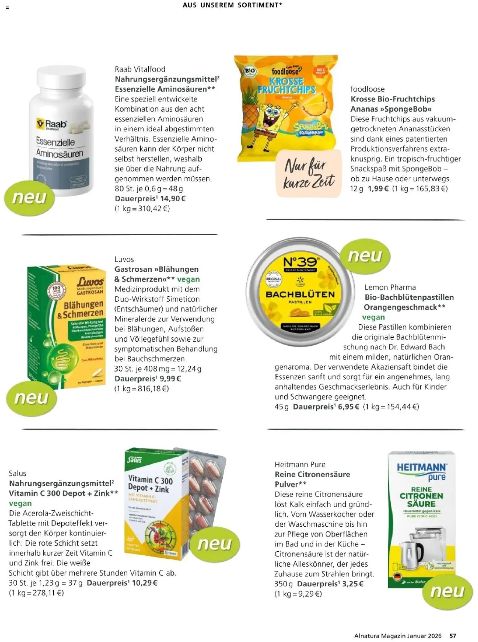 Alnatura Prospekt – gültig ab 01.01.2026 | Seite: 57 | Produkte: Wasserkocher, Bad, Küche, Ananas