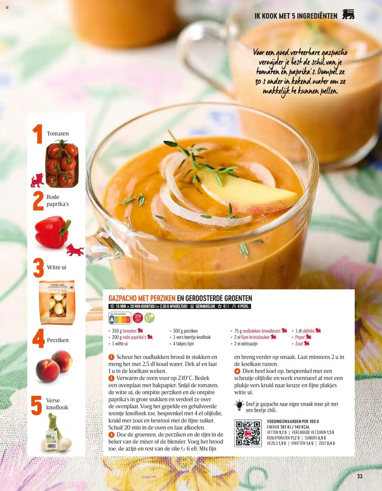  | Pagina: 33 | Producten: Olijfolie, Knoflook, Peper, Brood