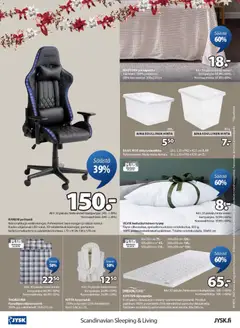 JYSK-mainoslehti voimassa 11.12.2025 alkaen | Sivu: 24 | Tuotteet: Tyyny, Pelituoli, Kylpytakki