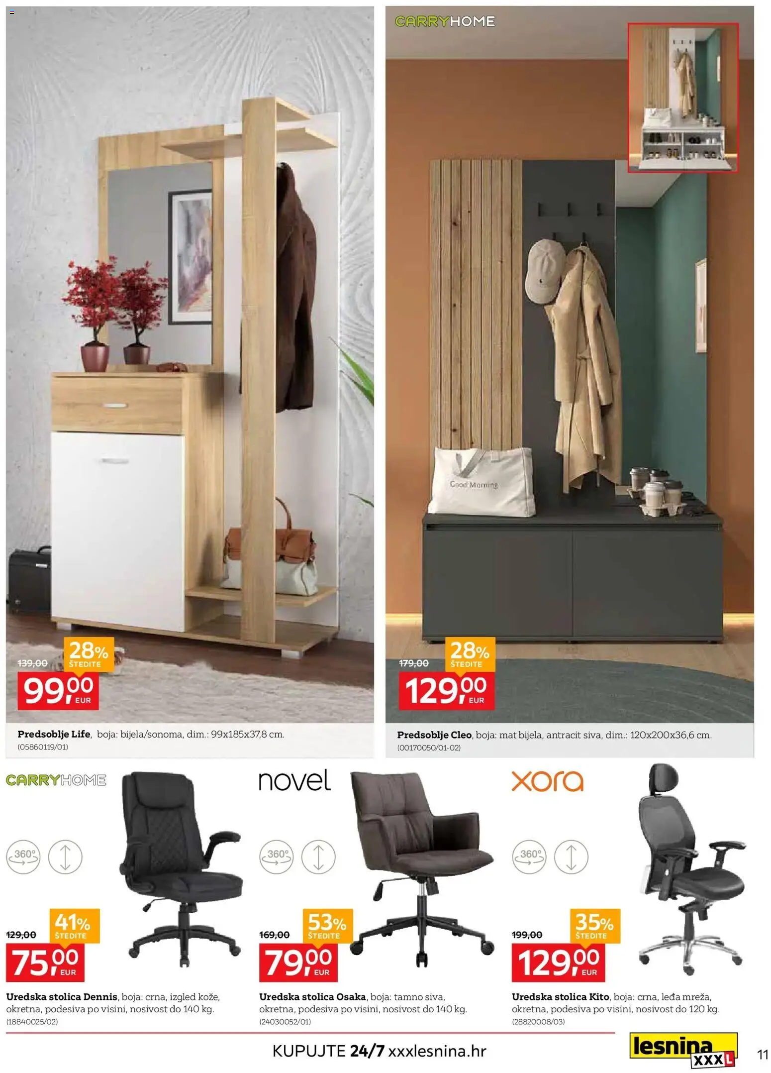 Lesnina katalog | vrijedi od 30.03.2026 | Stranica: 11 | Proizvodi: Stolica, Uredska stolica