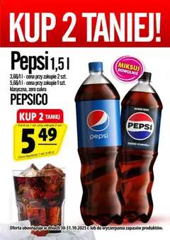 Pogląd oferty "Prim Market Promocja - Pepsi 1,5 l" - ważna od 30.10.2025