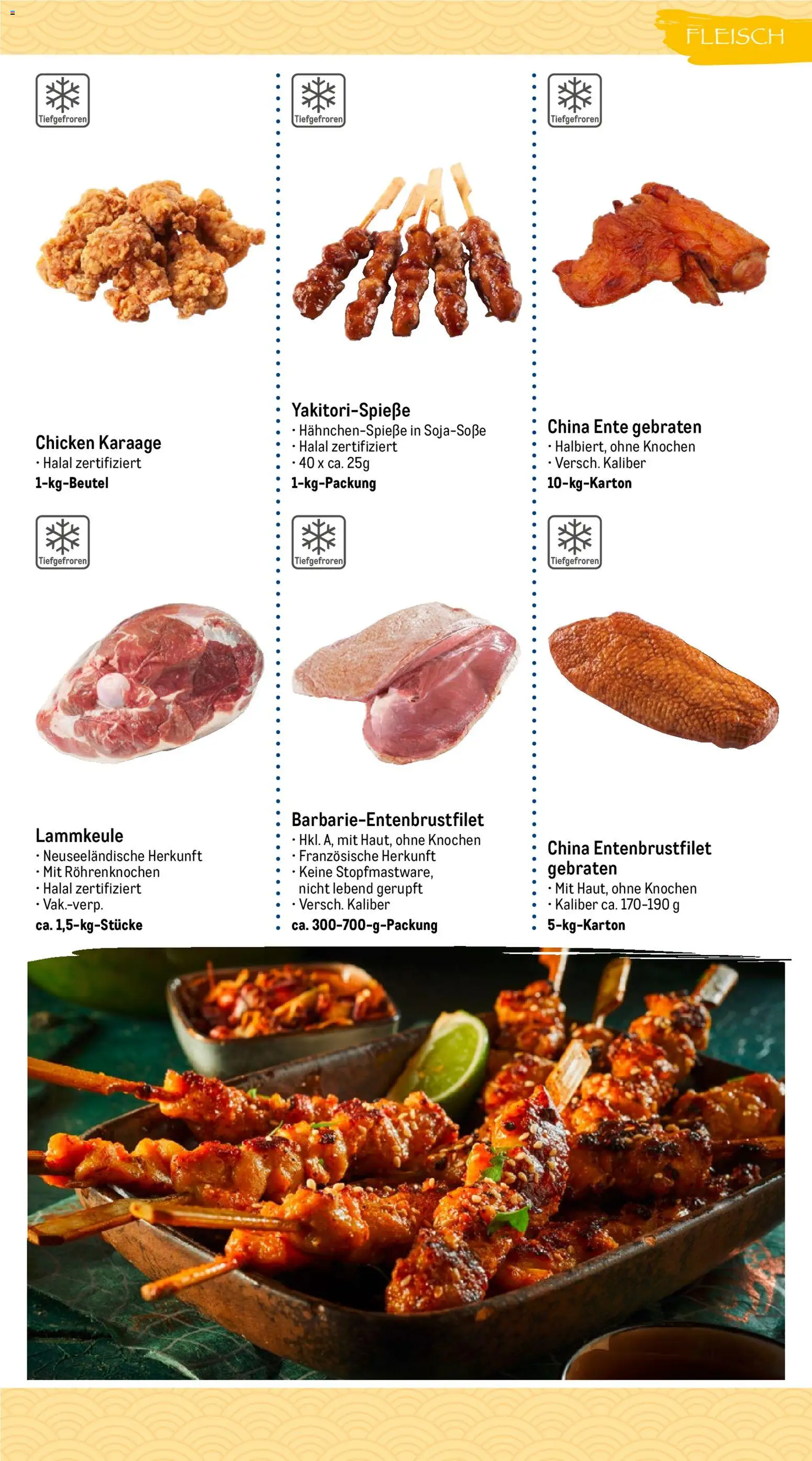 Metro Highlights Asiatische Gastronomie – gültig ab 01.01.2026 | Seite: 3 | Produkte: Lammkeule, Sojasoße, Fleisch, Ente