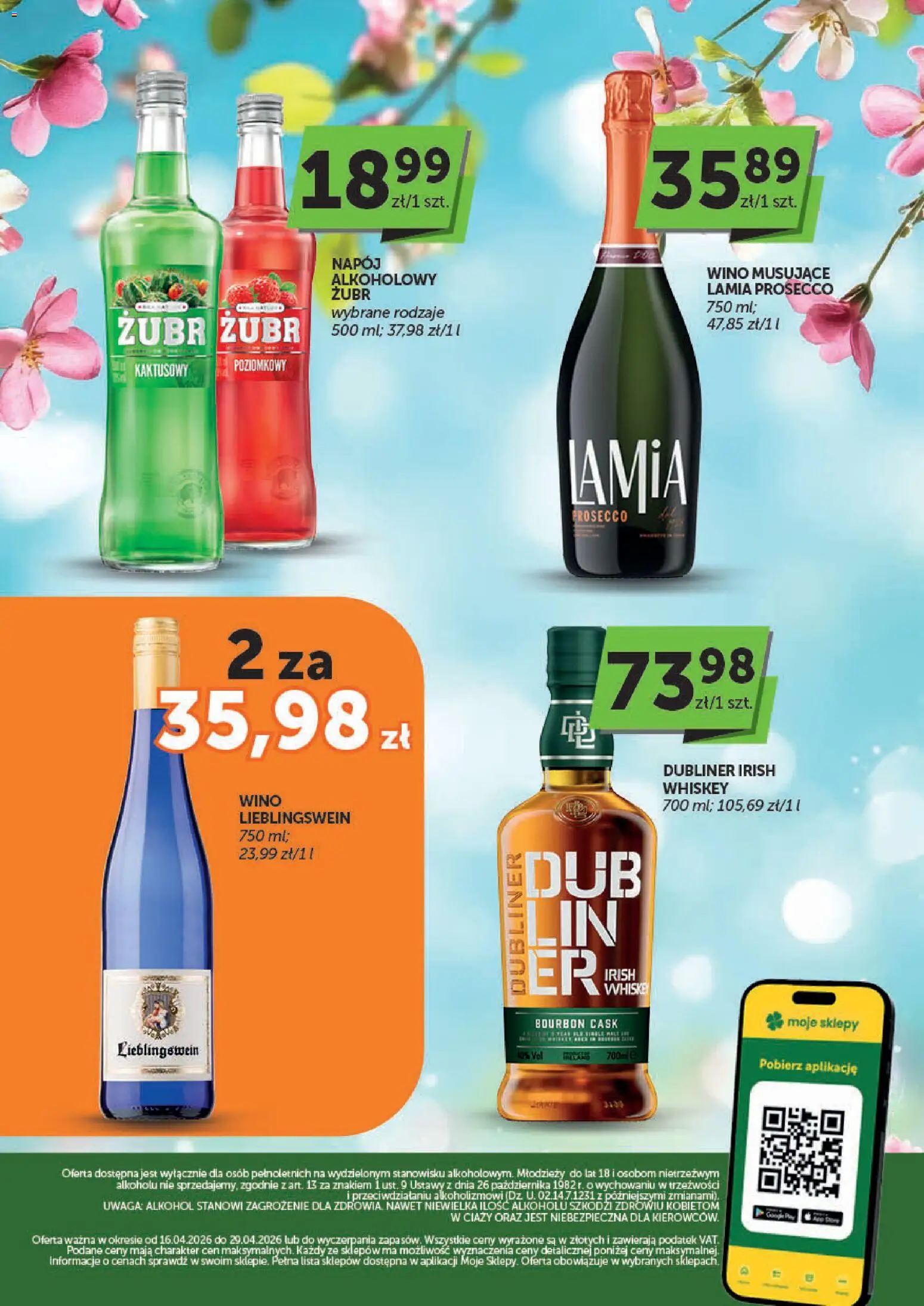 Euro Sklep gazetka alkoholowa od 16.04.2026 | Strona: 2 | Produkty: Bourbon, Wino, Alkohol, Prosecco