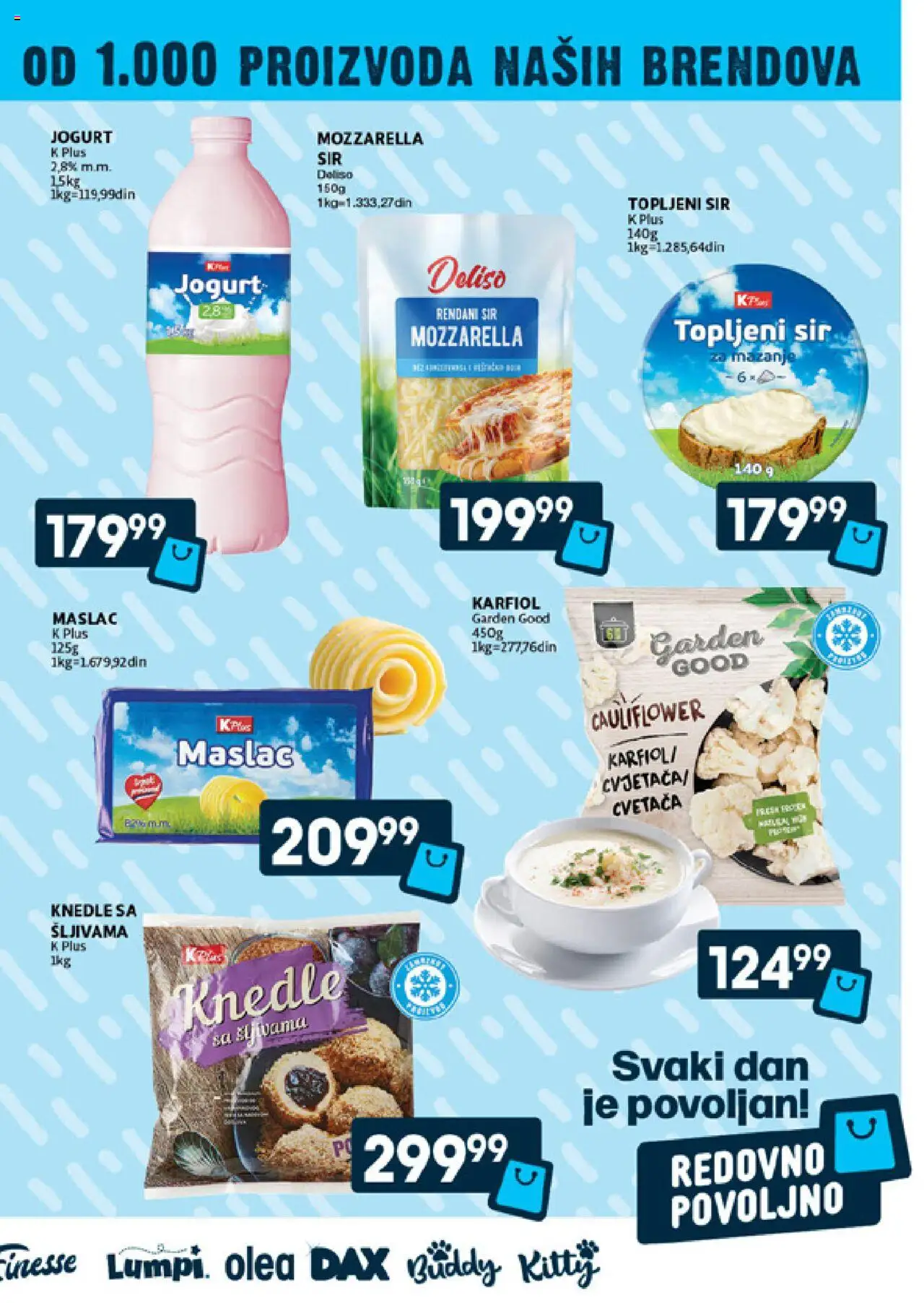 Idea katalog - važi od 21.08.2025 | Strana: 7 | Proizvode: Maslac, Jogurt, Mozzarella, Topljeni sir