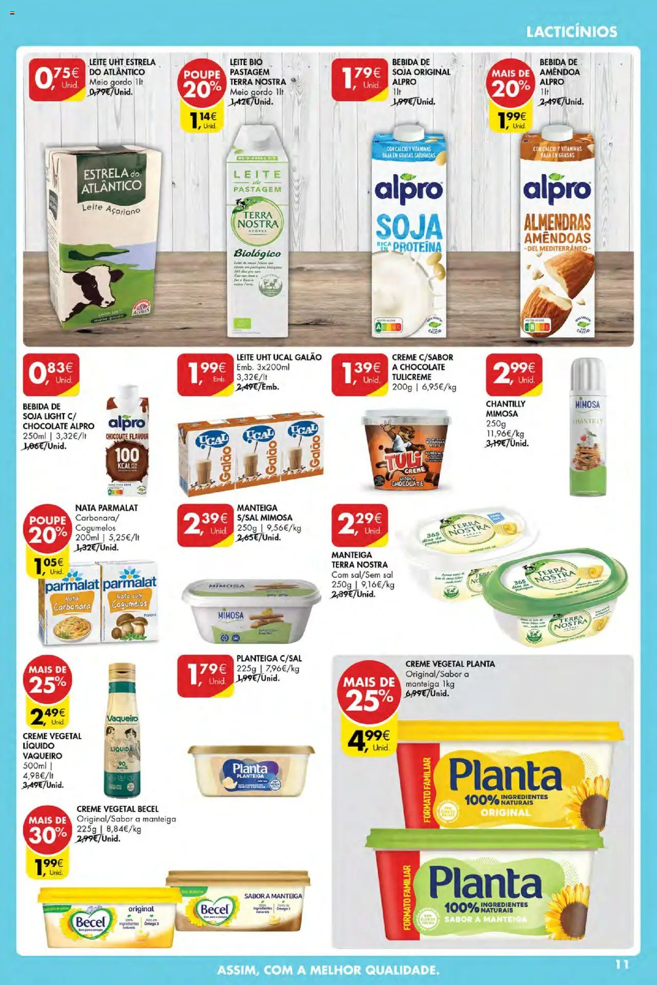 Pingo Doce Poupe Esta Semana Açores │ válido de 16.10.2025 | Página: 11 | Produtos: Soja, Cálcio, Leite, Manteiga