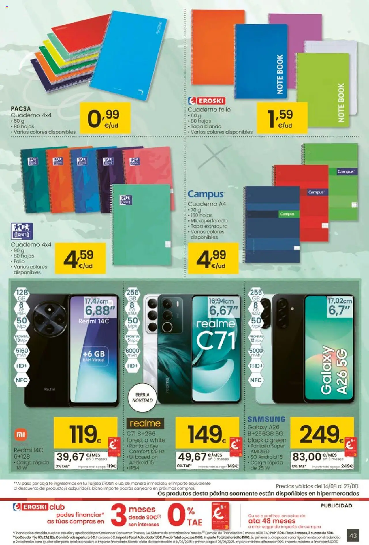 Eroski - Ofertons para conquistarte │ válido desde el 14.08.2025 | Página: 43 | Productos: Té, Caja
