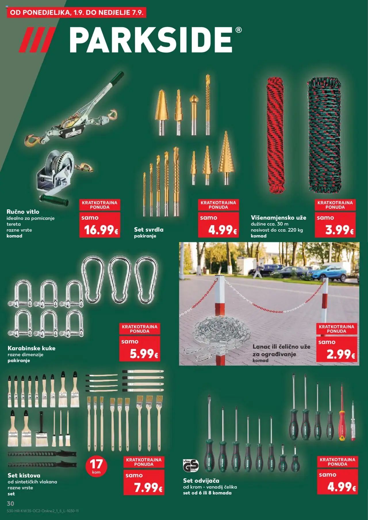 Kaufland katalog | vrijedi od 27.08.2025 | Stranica: 30 | Proizvodi: Parkside