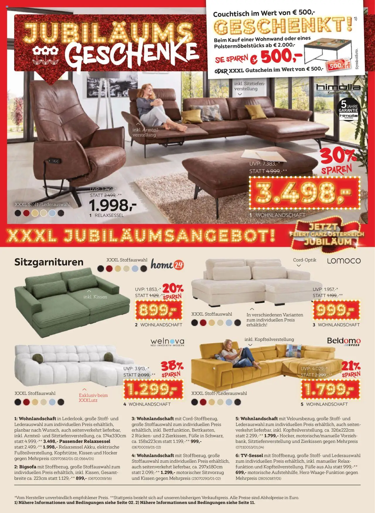 XXXLutz Jubiläum geschenke gültig ab 26.08.2025 | Seite: 6 | Produkte: Kissen, Couchtisch