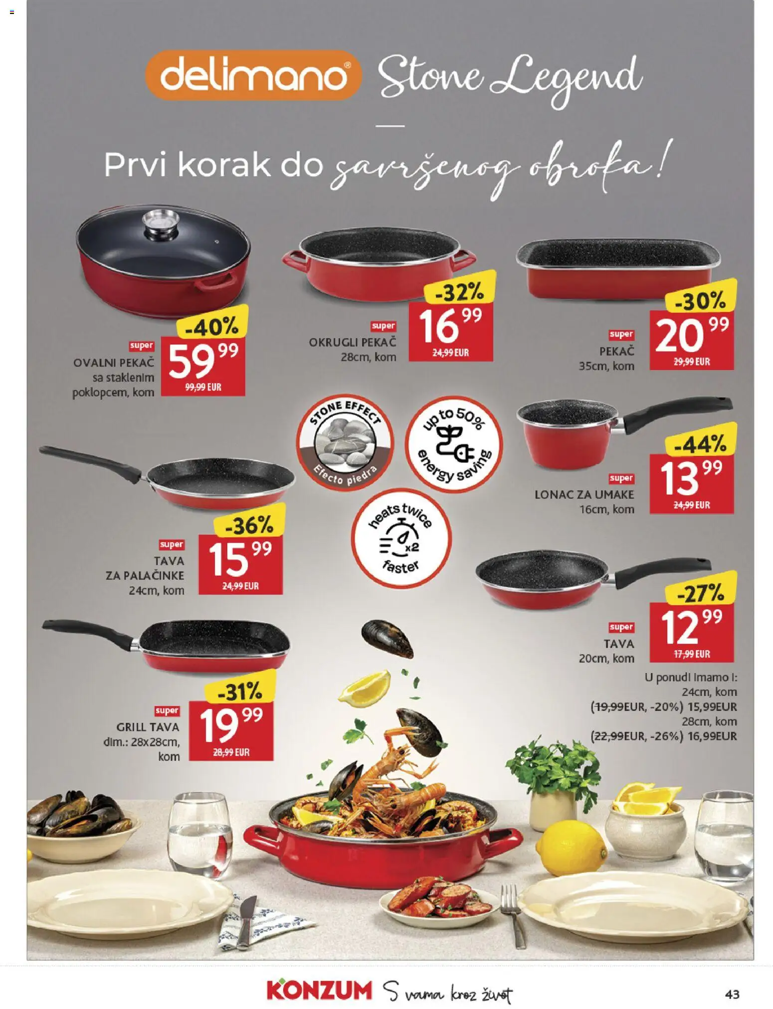 Konzum HR akciós ujság - amely érvényes a következő dátumtól: 11.02.2026 | Oldal: 43