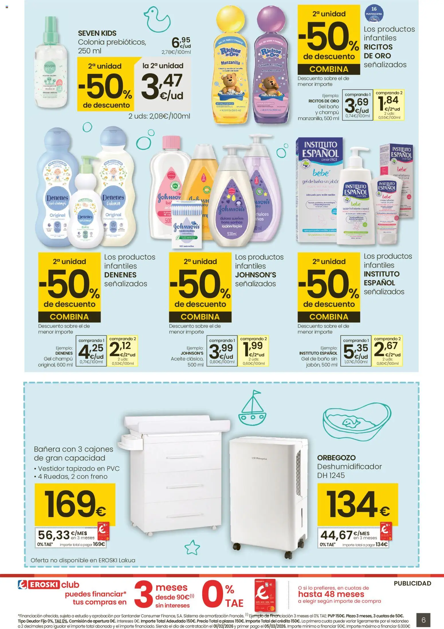 Eroski - Oh Qué peke │ válido desde el 29.01.2026 | Página: 6 | Productos: Champú, Colonia, Gel de baño, Aceite
