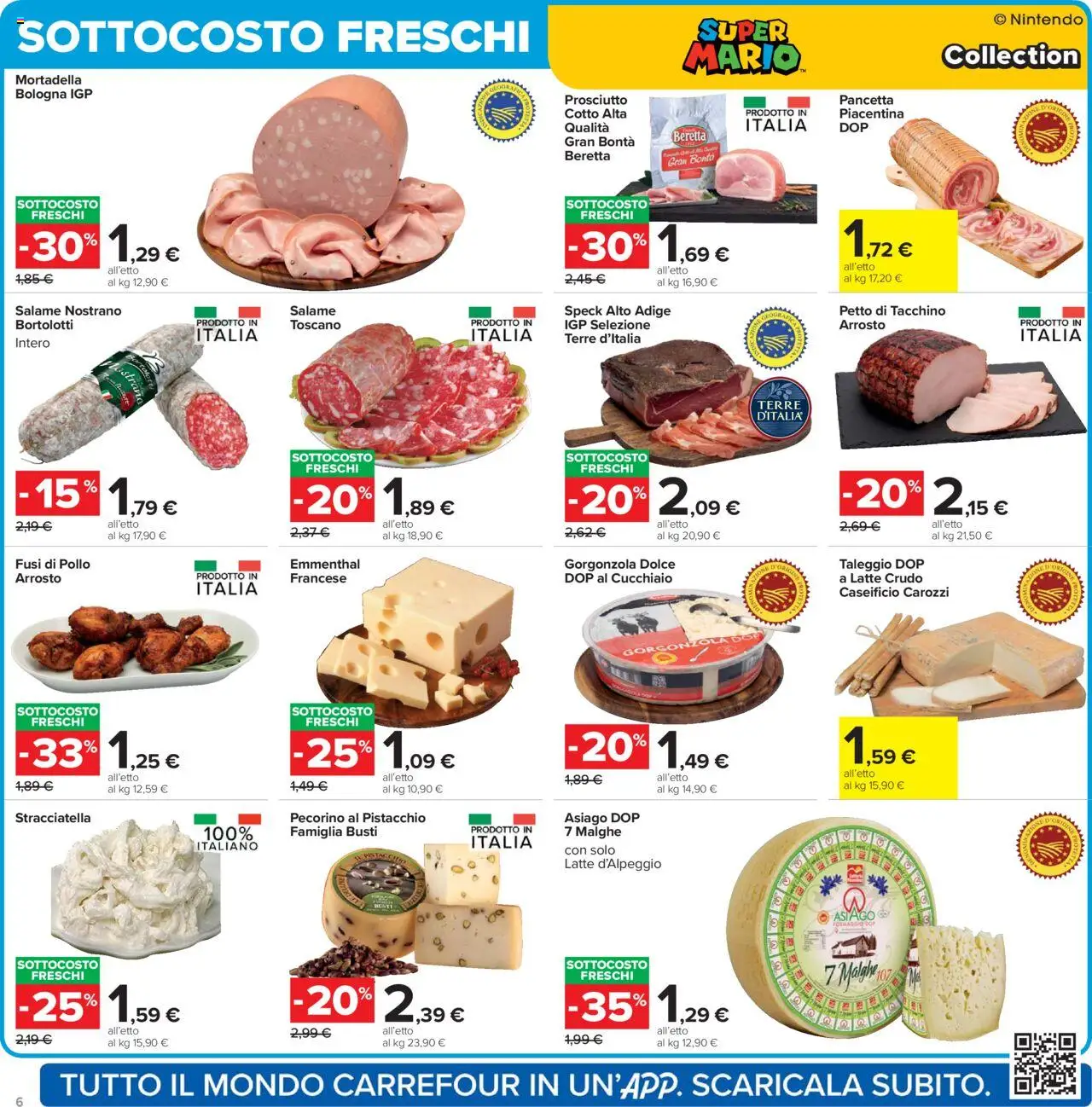 Volantino Carrefour del 15.09.2025 | Pagina: 6 | Prodotti: Pollo, Formaggio, Gorgonzola, Pecorino