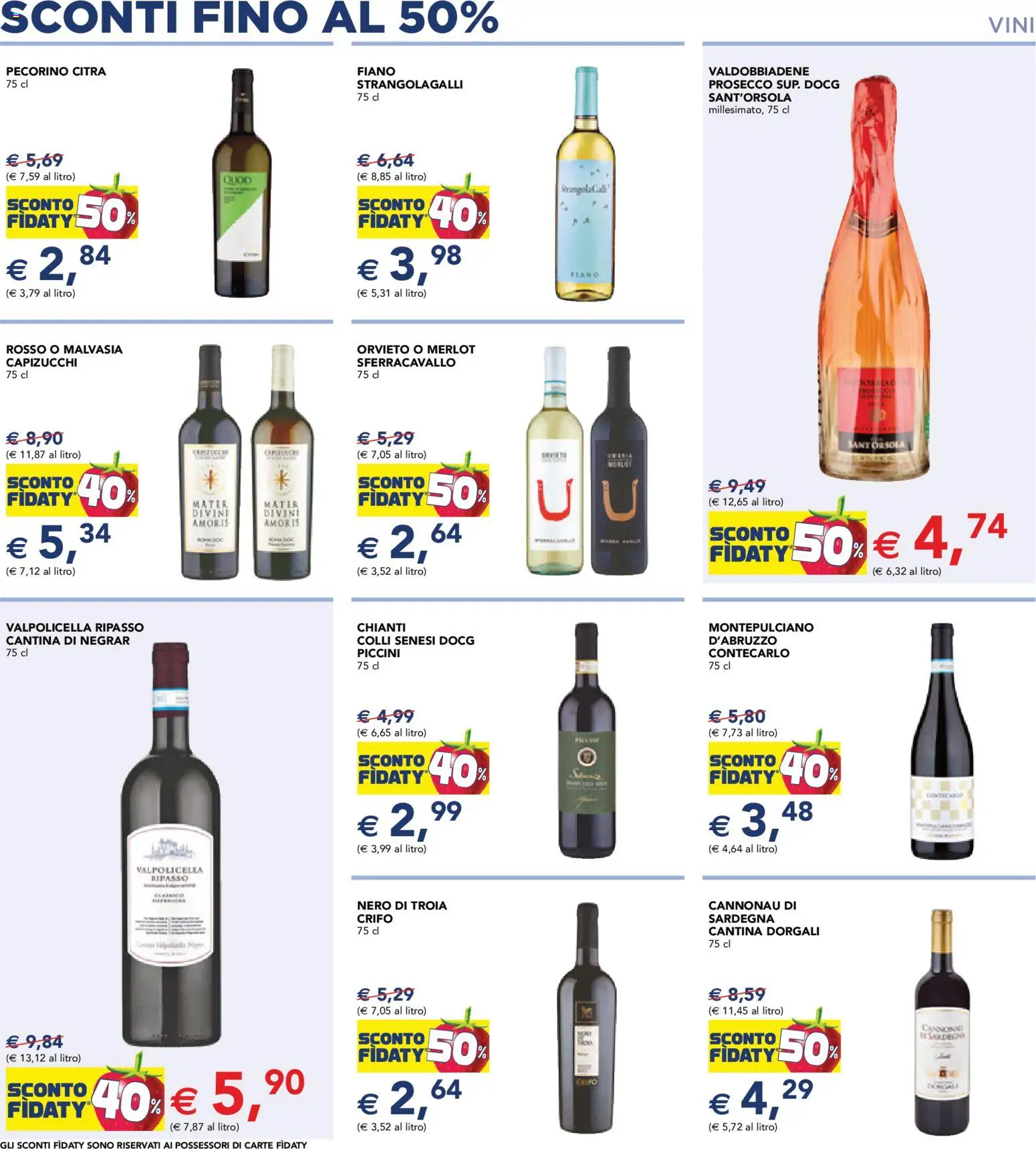 Volantino Esselunga S del 15.01.2026 | Pagina: 9 | Prodotti: Prosecco, Pecorino