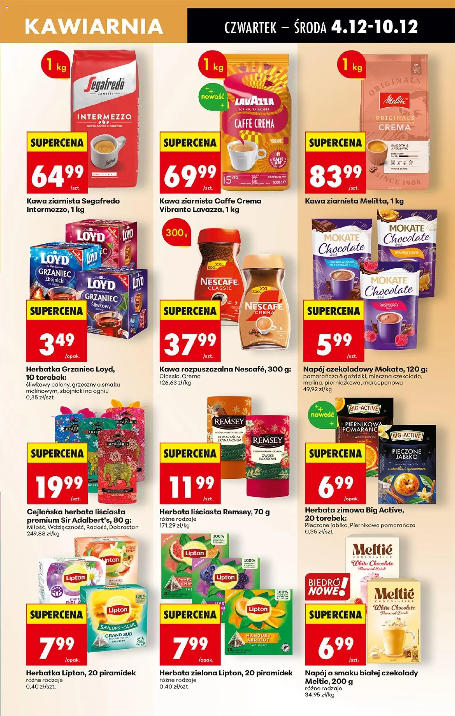 Biedronka gazetka - Oferta w tym tygodniu od 04.12.2025 | Strona: 67 | Produkty: Herbata liściasta, Nescafe, Kawa rozpuszczalna, Herbata