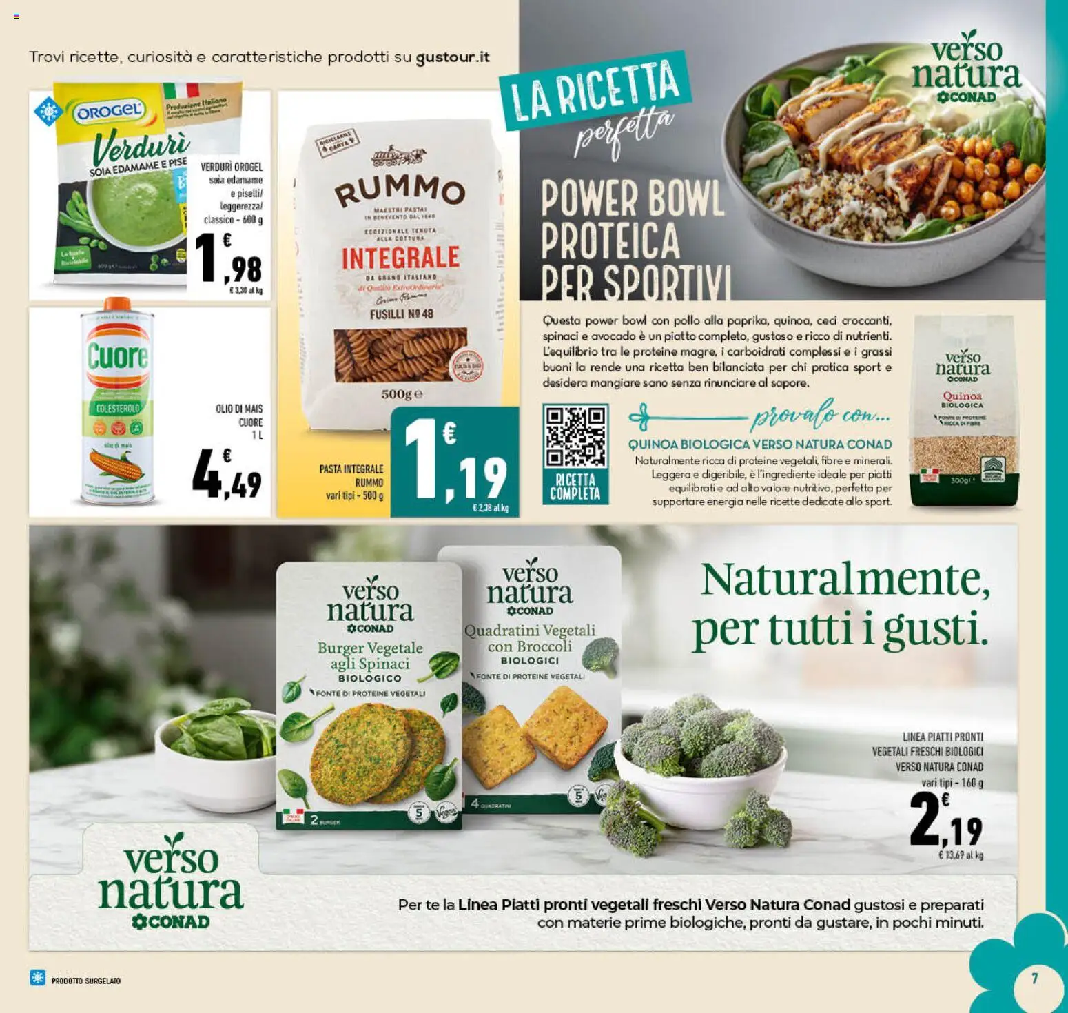 Volantino Conad del 14.01.2026 | Pagina: 7 | Prodotti: Pasta, Piselli, Mais, Quinoa