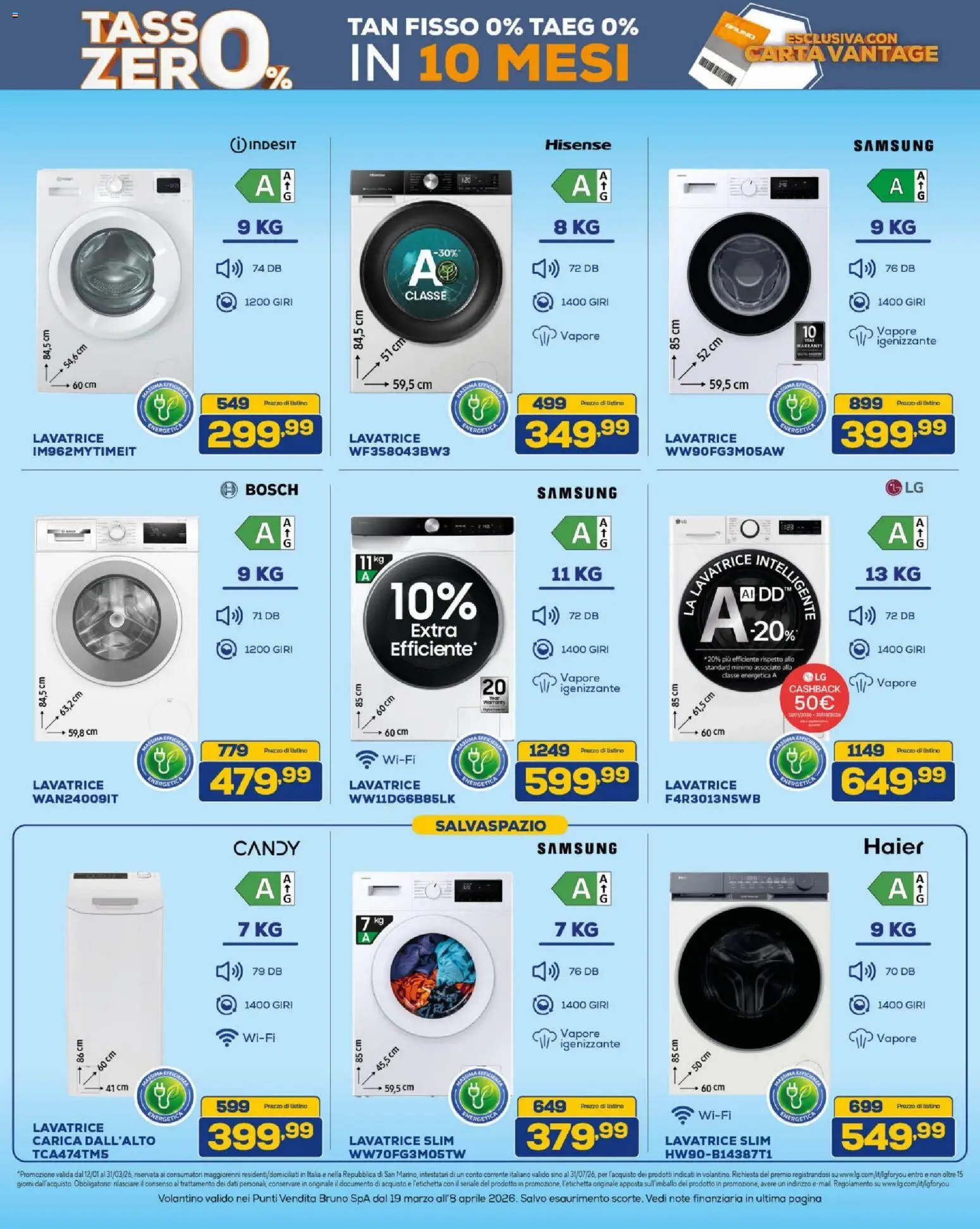 Volantino BRUNO del 19.03.2026 | Pagina: 21 | Prodotti: Lavatrice, Samsung