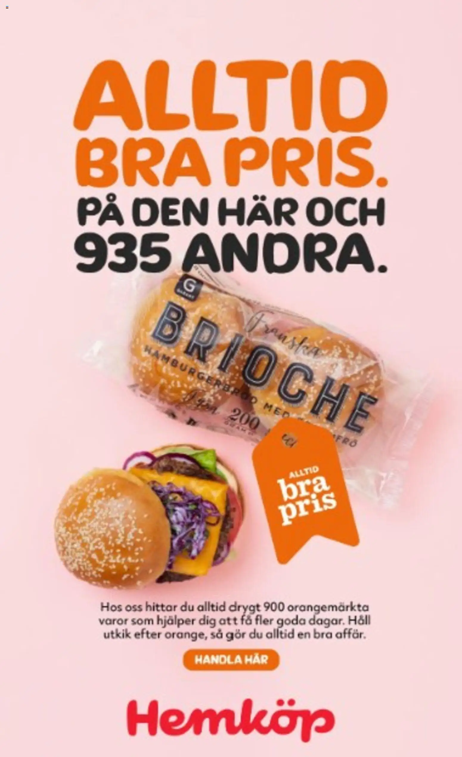 Hemköp reklamblad aktuell från 23.02.2026 | Sida: 14 | Produkter: Hamburgerbröd, Häll