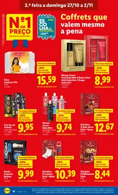 Pré-visualização Lidl folheto válido de 27.10.2025 | Página: 18 | Produtos: Eau de toilette, Base, Meias