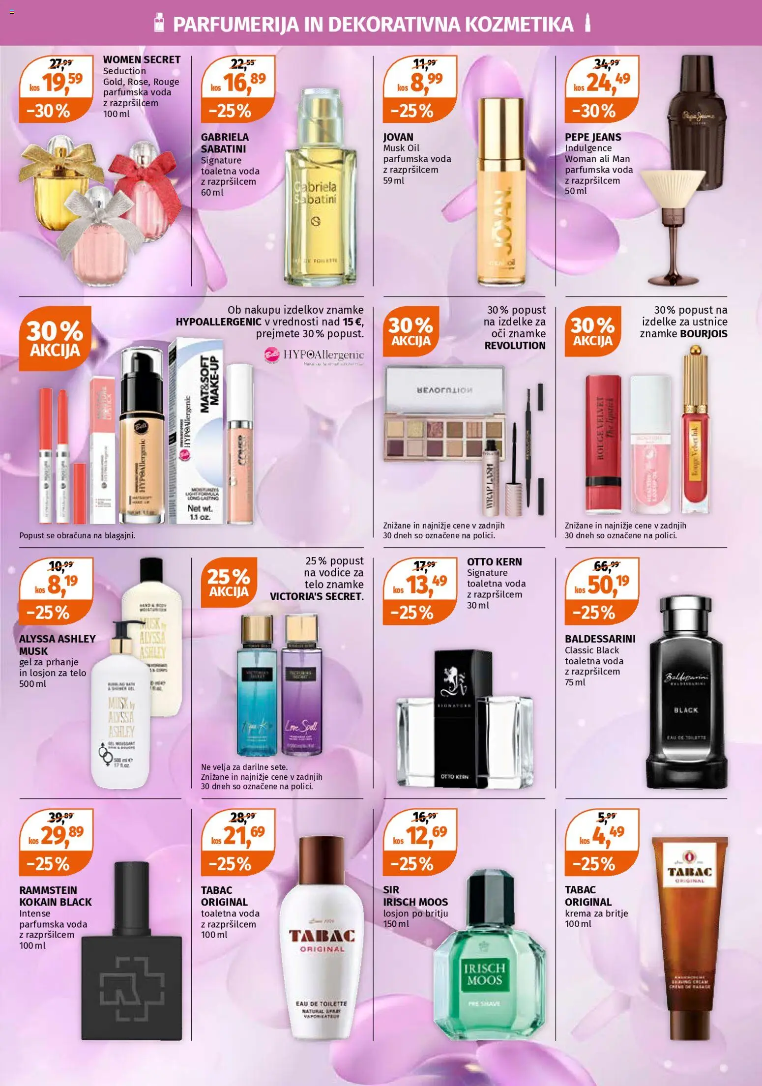 Novi Müller katalog ponudbe – veljaven od 02.03.2026 | Stran: 23 | Izdelki: Gel za prhanje, Krema za britje, Dekorativna kozmetika, Kos