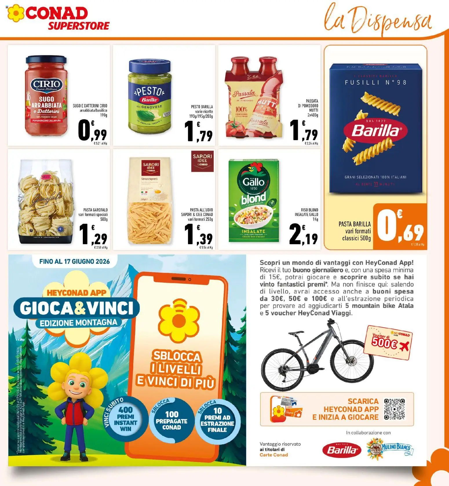 Volantino Conad del 08.04.2026 | Pagina: 17 | Prodotti: Peperoncino, Passata di pomodoro, Fusilli, Mutti