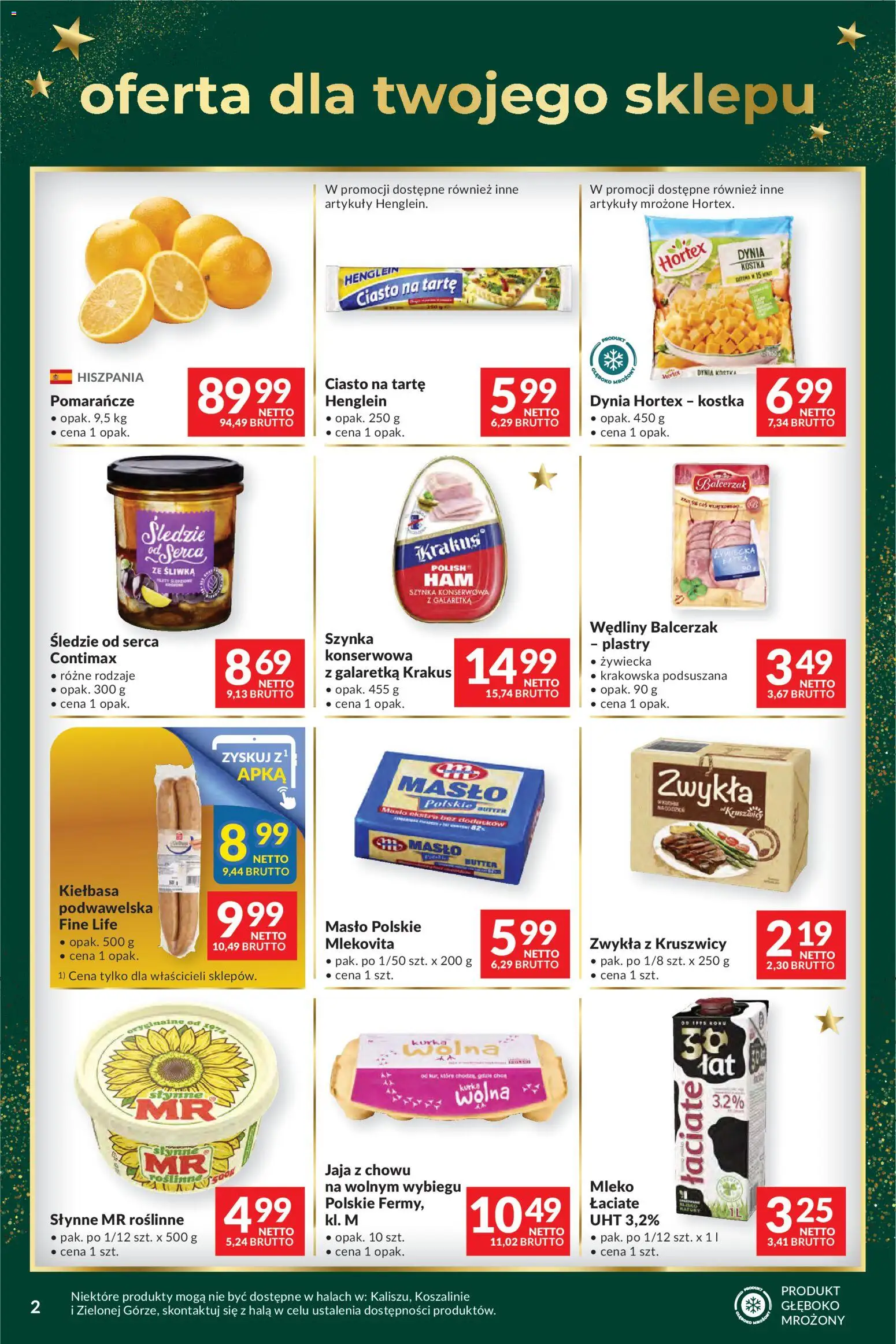 Makro Gazetka - Mega oferty dla Twojego Sklepu od 25.11.2025 | Strona: 2 | Produkty: Ciasto, Ciasto na tartę, Wędliny, Jaja
