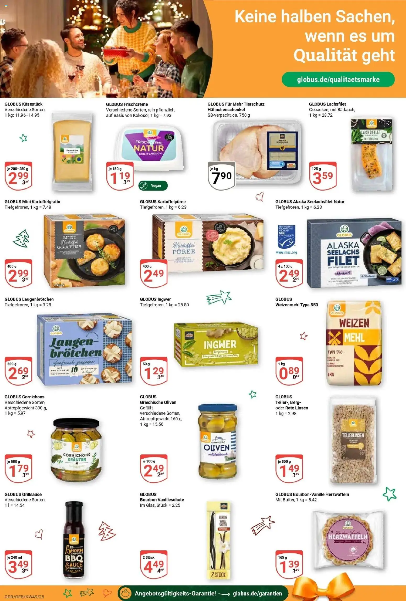 Globus prospekt Gera	 – gültig ab 01.12.2025 | Seite: 16 | Produkte: Mehl, Hahnchenschenkel, Weizenmehl, Bourbon