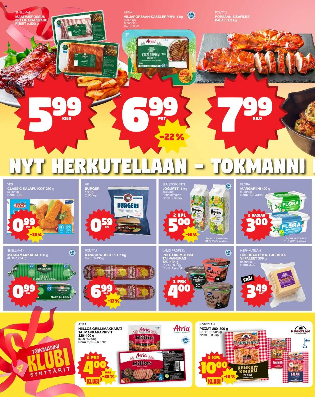  | Sivu: 2 | Tuotteet: Kalapuikot, Mousse, Salami, Kinkku