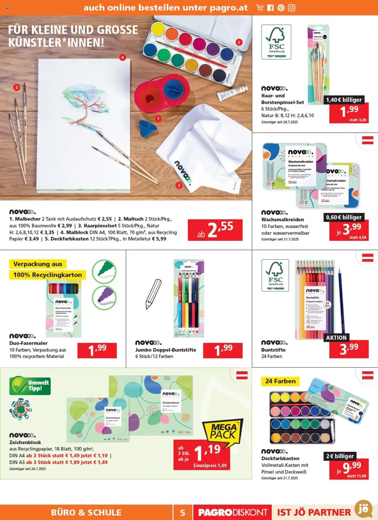 Pagro-Diskont Flugblatt gültig ab 07.08.2025 | Seite: 5 | Produkte: Pinsel