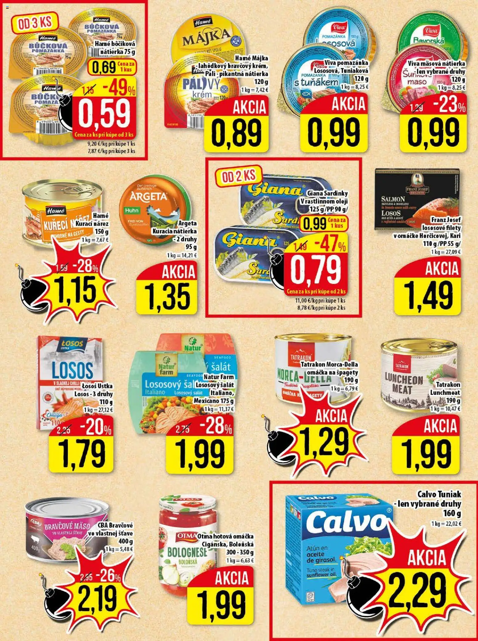 Nové Klas akcie – leták je platný od 03.11.2025 | Strana: 18 | Produkty: Tuniak, Sardinky, Losos, Omáčka