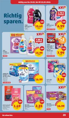 Penny Markt - Flugblatt ab 19.03.2026 gültig | Seite: 20 | Produkte: Waschmittel