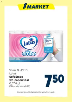 S-market-mainoslehti voimassa 08.10.2025 alkaen