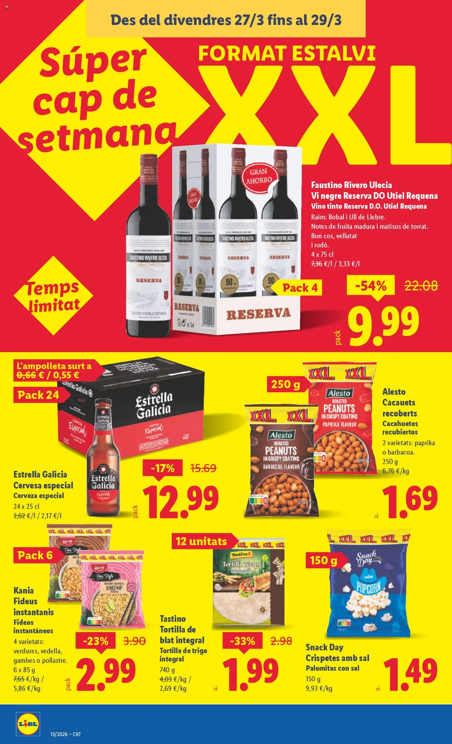 Lidl folleto │ válido desde el 23.03.2026 | Página: 24 | Productos: Vino, Cerveza, Fideos
