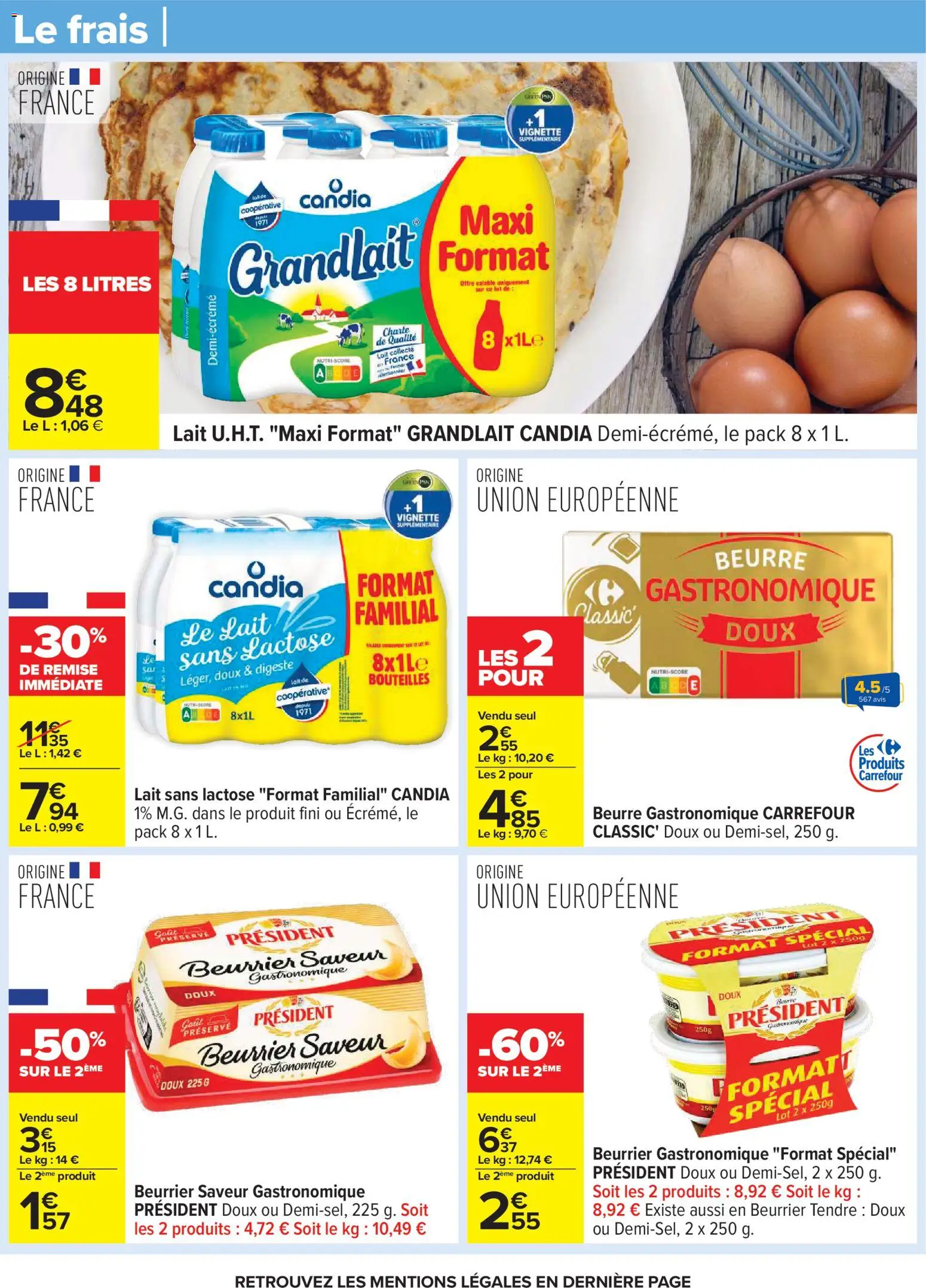 {H1} | Page: 31 | Produits: Lait, Beurre