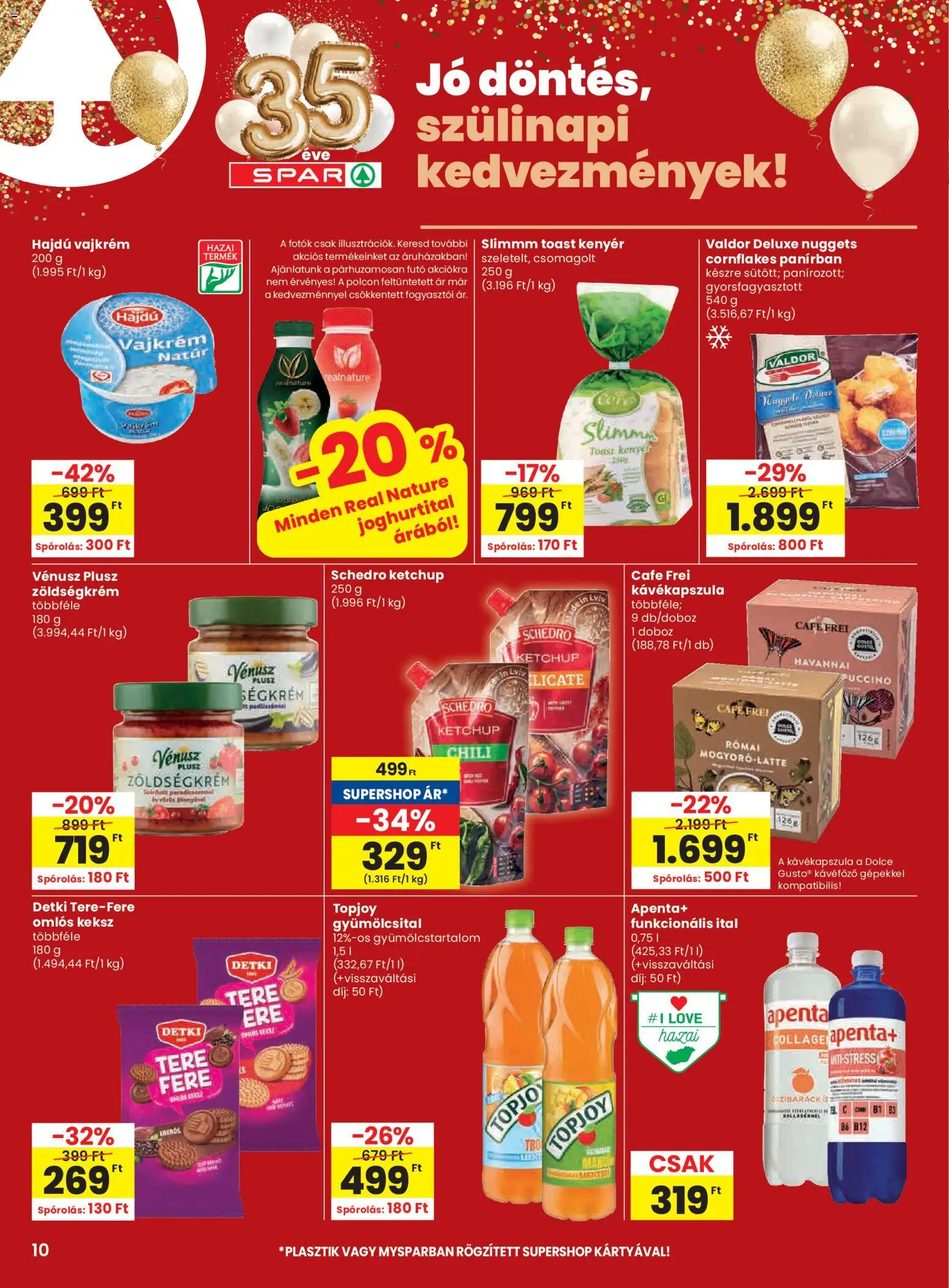 Spar akciós ujság - amely érvényes a következő dátumtól: 26.02.2026 | Oldal: 10 | Termékek: Chili, Kávéfőző, Nuggets, Keksz