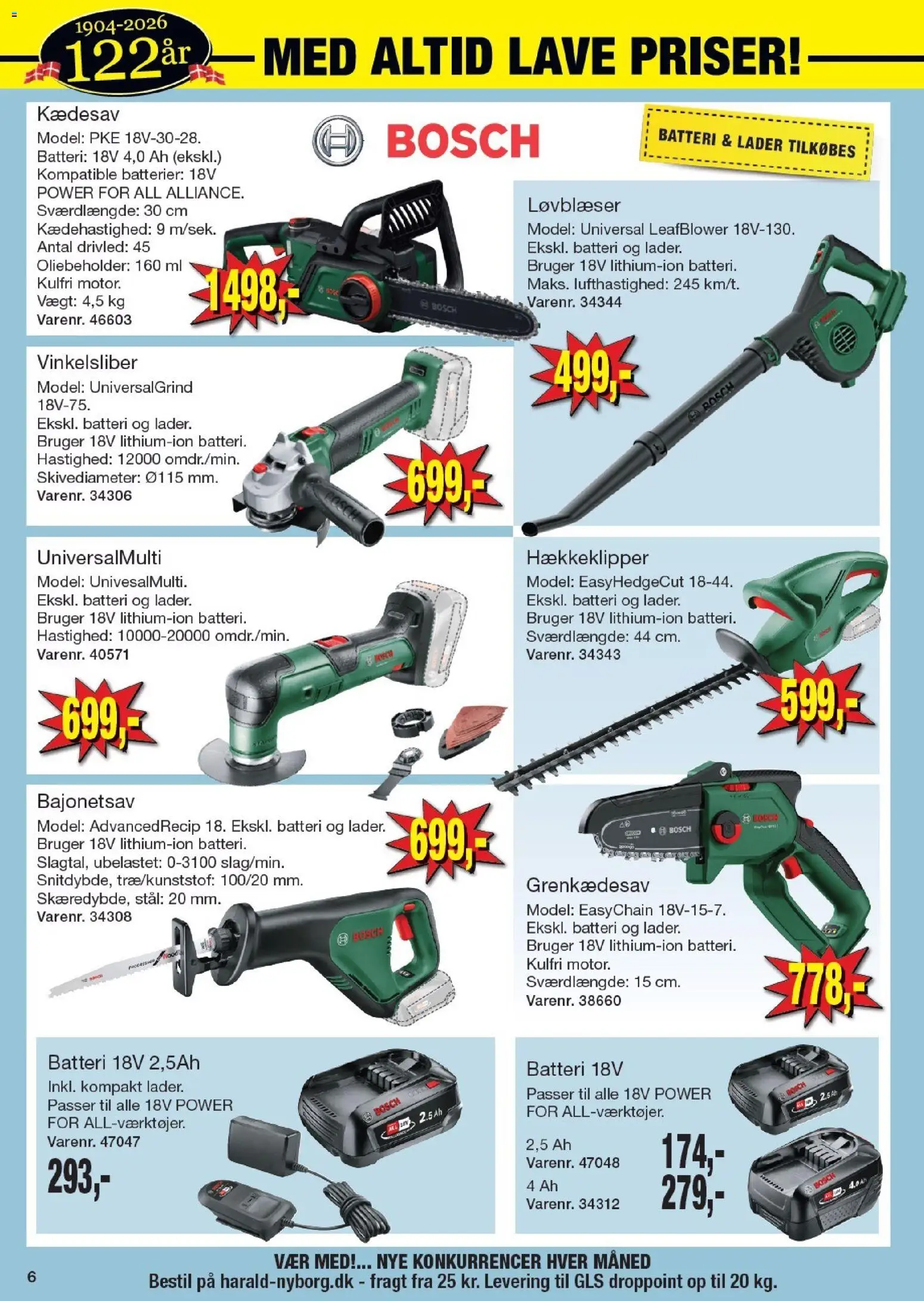 Harald Nyborg tilbudsavis – gyldig fra 05.03.2026 | Side: 6 | Produkter: Batterier, Batteri
