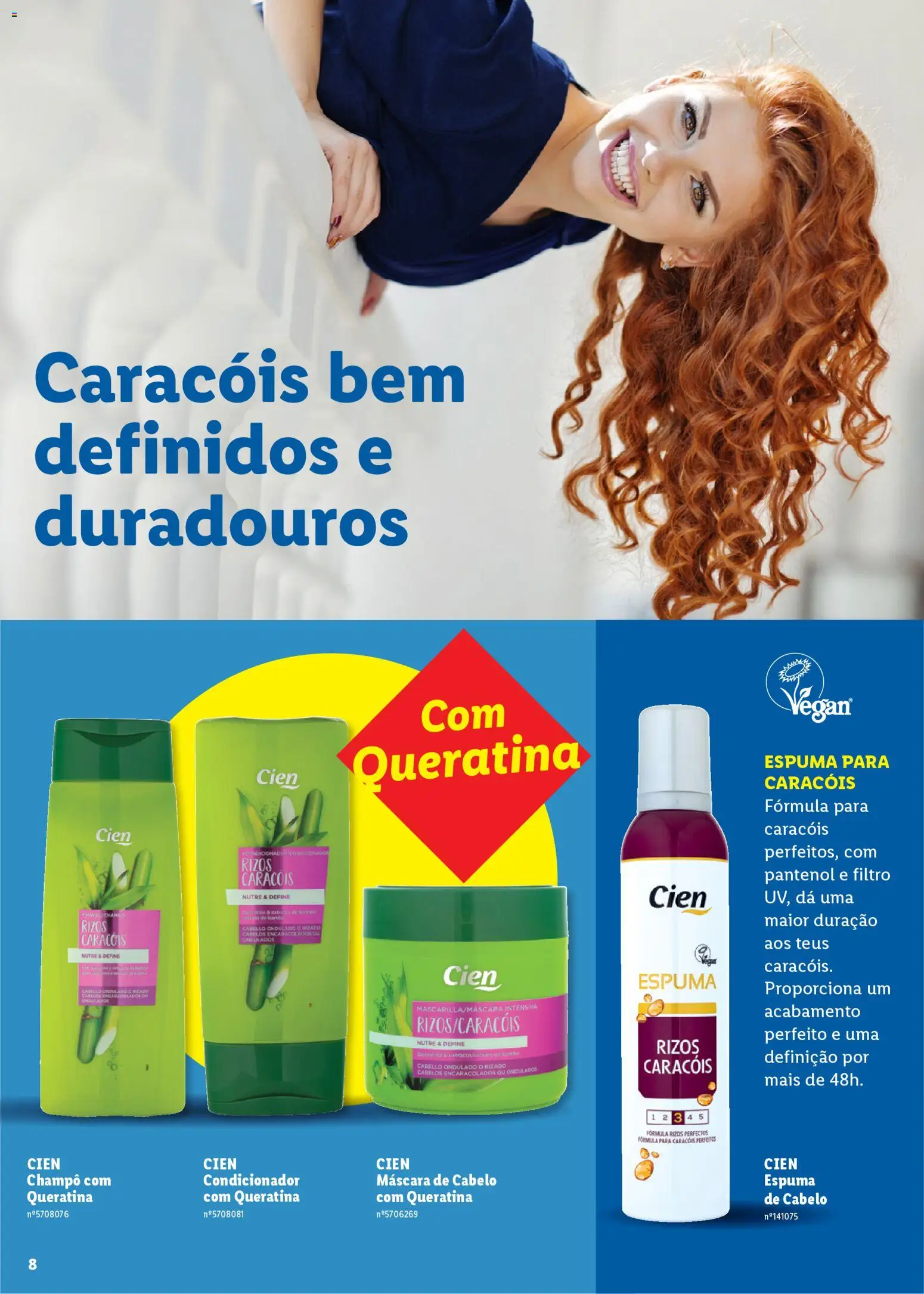 Lidl Beleza Inteligente │ válido de 16.03.2026 | Página: 8 | Produtos: Shampoo, Condicionador, Máscara de cabelo