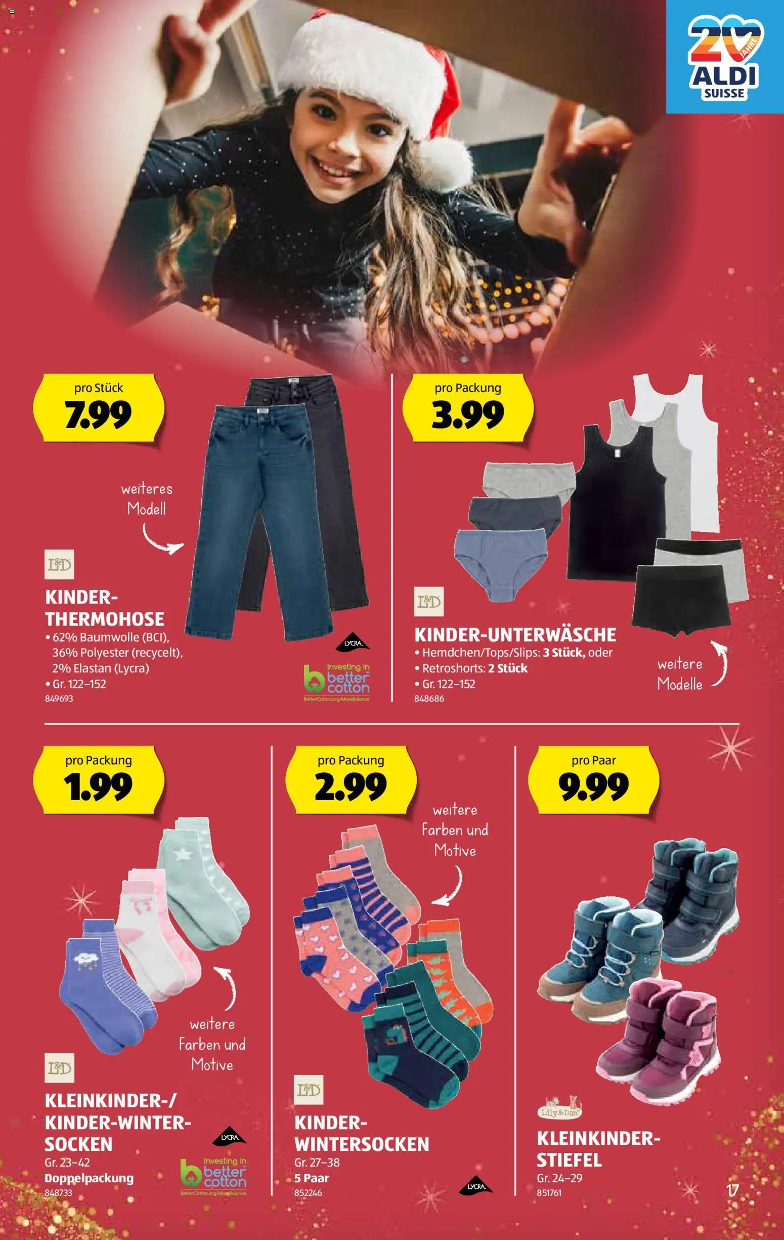 Aldi Aktionen – gültig ab 04.12.2025 | Seite: 18 | Produkte: Socken, Stiefel
